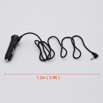 XCGaoon 3.5mm Port Car Charger For Car Radar Detector / Car DVR Camera, input 12V, output 12V 1.5A, fit DC 12V Car, length 1.2m