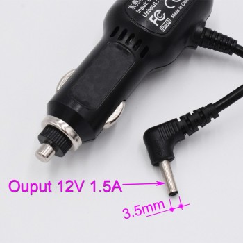 XCGaoon 3.5mm Port USB Car Charger for Car Radar Detector GPS, input 12V Output 12V 1.5A With 2 USB Port 5V 3.4A Cable 3.5Meter