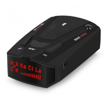 New Black Auto Car Anti Radar Detector English Russian Voice Vehicle V7 Speed Voice Alert Warning 16 Band LED Display Detector