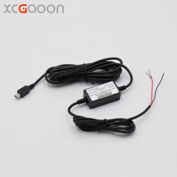 XCGaoon Car Charger DC Converter Module 12V 24V To 5V 2A with Straight mini USB Cable fit Car DVR Camera GPS Cable Length 3.5m