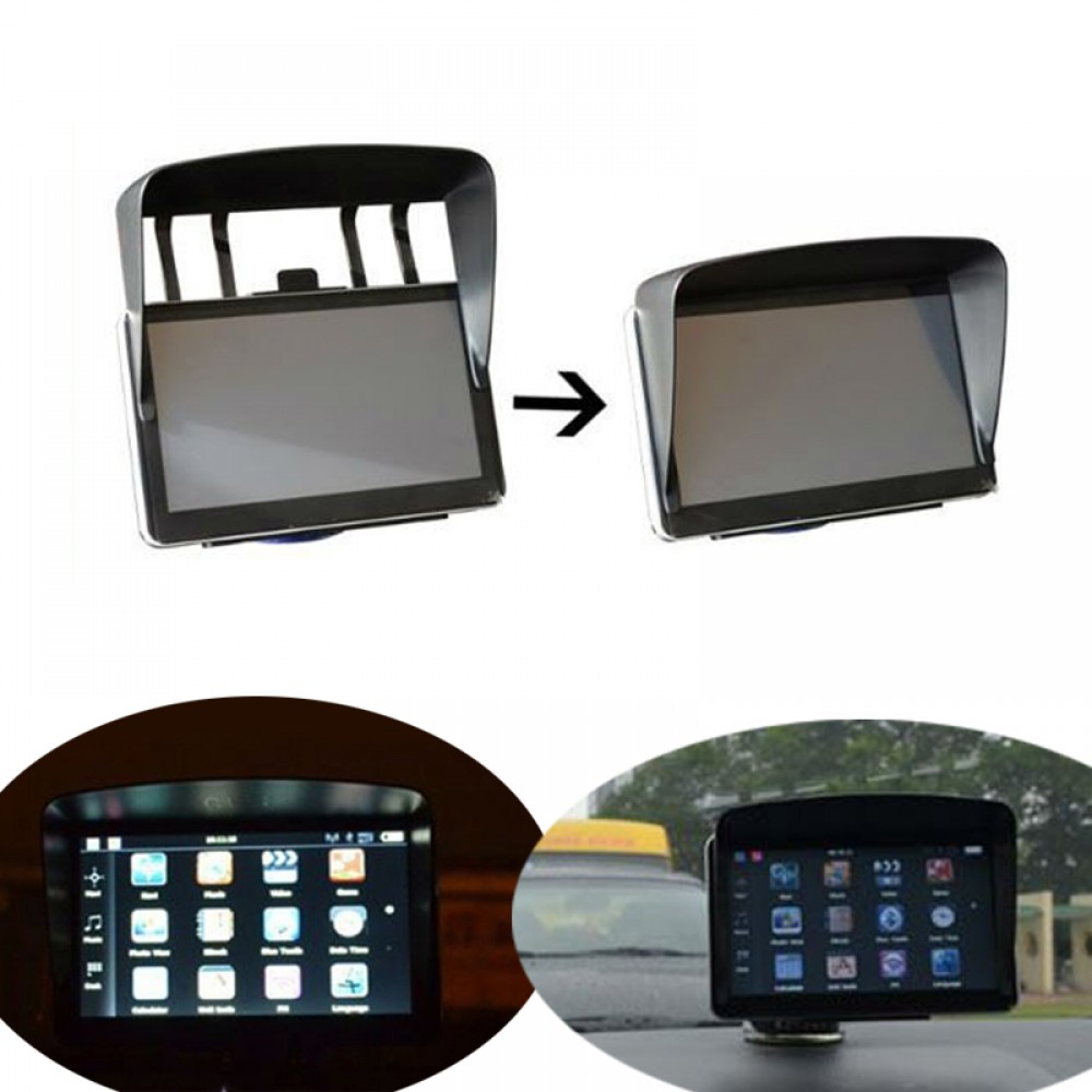 1PC Universal Sunshade Sunshine Shield For 7 inch Car GPS Navigator Accessories GPS Screen Visor Hood Block Car-styling
