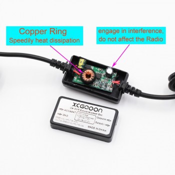 XCGaoon Straight mini USB Car Charger DC Converter Module 12V 24V To 5V 3A High Quality Low Voltage Protection Length 3.5m