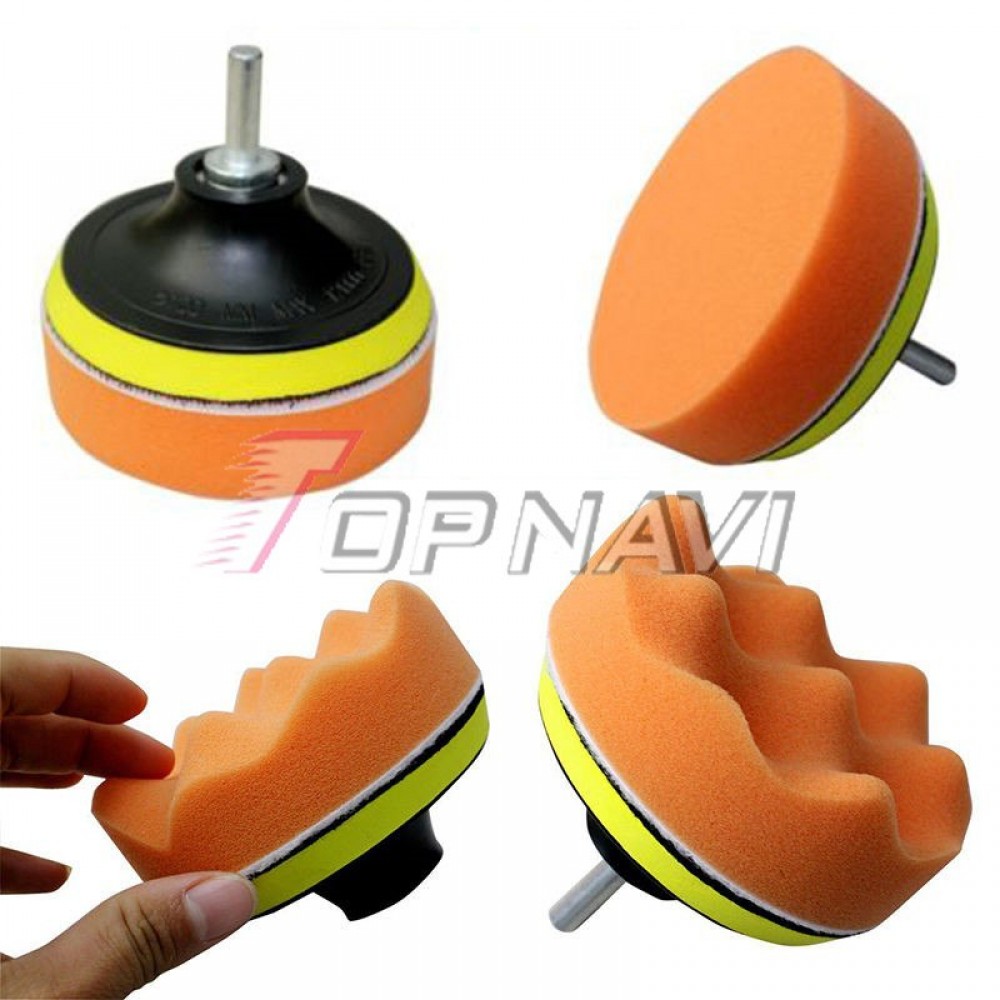 Topnavi High Drill Adapter Polishing Buffer Pad Set Kit For Car polish Tool Universal