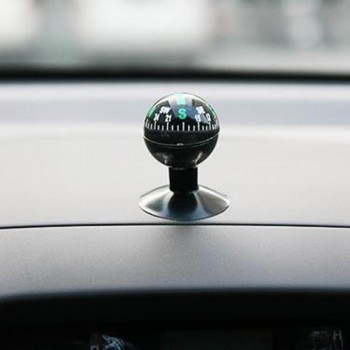 1PCS Small Liquid Filled Compass Clip-On Car Sucker Compass Car Decoration