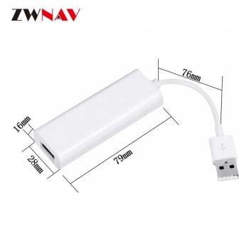 ZWNAV Carplay For Apple Android USB Dongle Carplay Car Navi Headunit USB DONGLE Auto with Touch Screen Control Plug and play