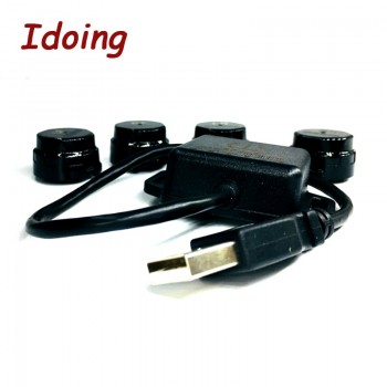 IDoing Special TPMS Newest technology Car TPMS Tire Pressure Monitoring System with mini Inner sensor Auto support Bar and PSI