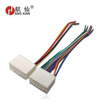 Car DVD player Male ISO car Radio Plug Power Adapter For KIA K2 K3 K5 Sportage R, Hyundai IX35 Tucson ISO harness power cable