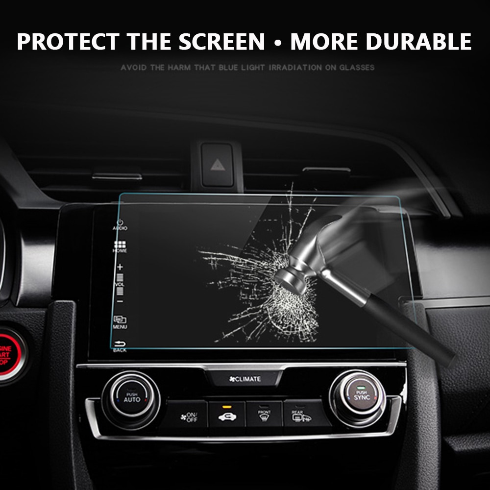 Vehemo 8 Inchs 177x100mm Screen Protector Protective Film for Car GPS Gurad Premium Tempered Glass Ultra Thin Video Player