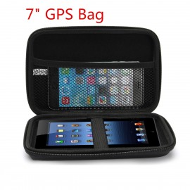 7 Inches GPS Navigation Storage Bag for Protection Moisture-proof Shockproof Anti-static PU EVA Hard Shell GPS Bag Cover Case