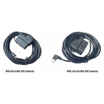 Conkim OBD Hard Wire Kit Mini USB/ Micro USB Connector For Car DVR 5V 1.5A 3M