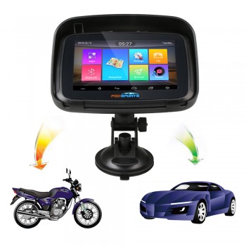 Fodsports 5 inch motorcycle navigator android 6.0 wifi 16G moto car gps ipx7 waterproof FM motorbike navigation 3000mAh battery