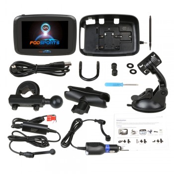 Fodsports 5 inch motorcycle navigator android 6.0 wifi 16G moto car gps ipx7 waterproof FM motorbike navigation 3000mAh battery