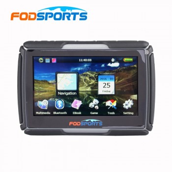 3 Colors available,Newest Version 4.3 Inch 8GB 256MB RAM Waterproof Moto Bluetooth GPS Navigation for Motorcycle+Free Maps