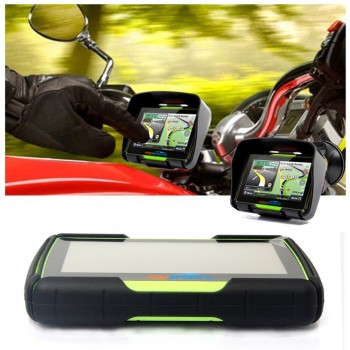 3 Colors available,Newest Version 4.3 Inch 8GB 256MB RAM Waterproof Moto Bluetooth GPS Navigation for Motorcycle+Free Maps