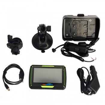 3 Colors available,Newest Version 4.3 Inch 8GB 256MB RAM Waterproof Moto Bluetooth GPS Navigation for Motorcycle+Free Maps