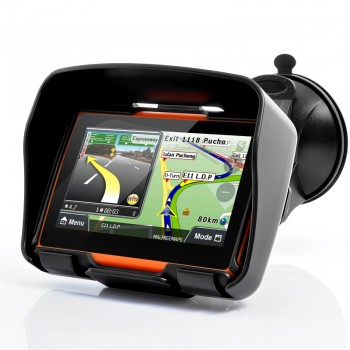 4.3 Inch Car GPS IP67 Waterproof GPS Moto Bluetooth GPS Navigator for Motorcycle Motorbike 8GB 256 RAM Free Maps