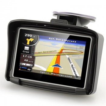 New Version 4.3 Waterproof IPX7 Motorcycle Bluetooth GPS Navigation MOTO Navigator with Free Maps 8G Flash for Car Motobike