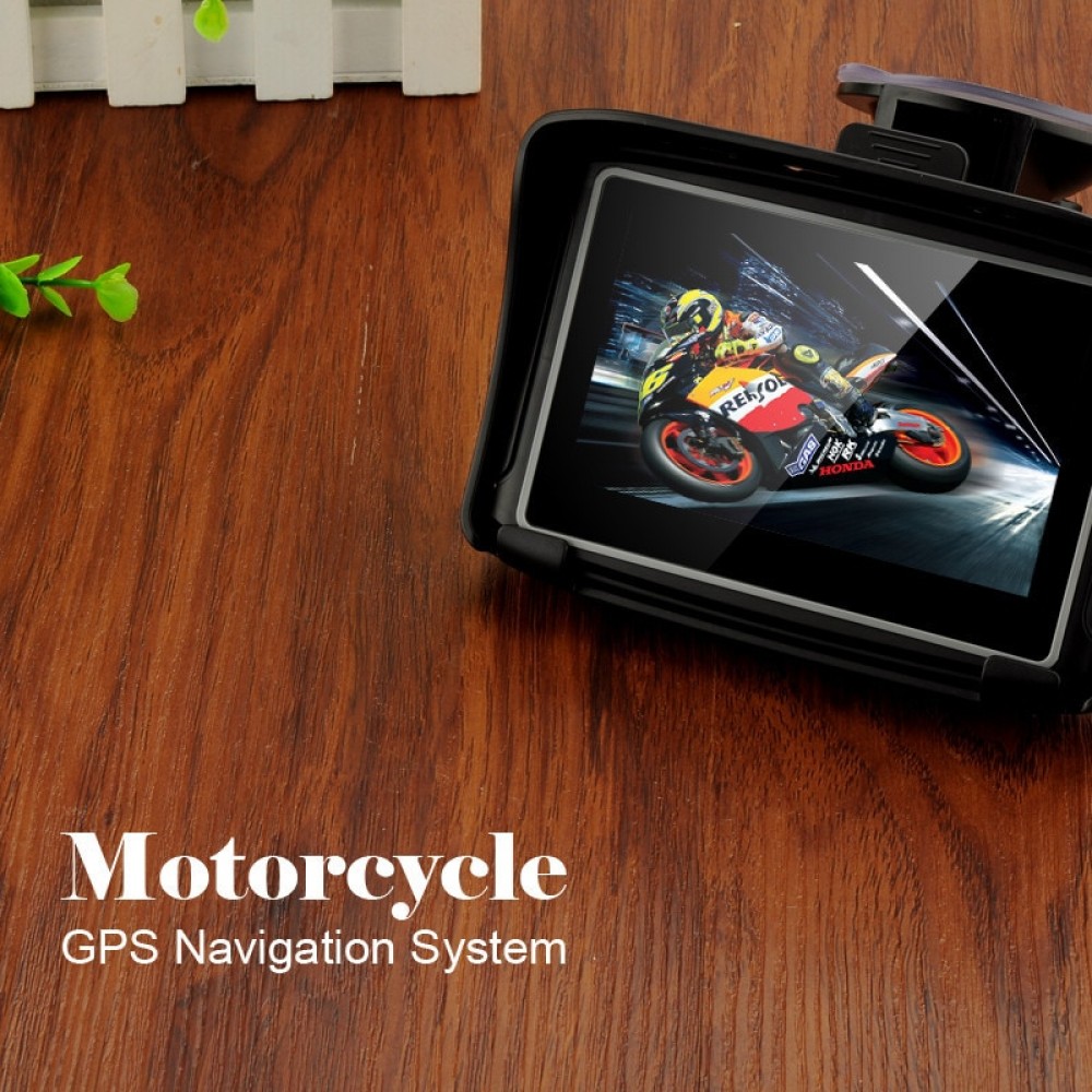 Hot 4.3 Waterproof IPX7 Motorcycle GPS Navigation MOTO Navigator With FM Bluetooth 8G Flash Prolech Car GPS Motorcycle