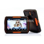 4.3 inch motorcycle gps navigation Waterproof IPX 7 bluetooth FM Transmitter Free Maps