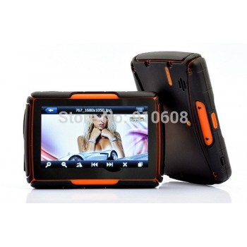 4.3 inch motorcycle gps navigation Waterproof IPX 7 bluetooth FM Transmitter Free Maps