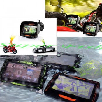 2016 New Version 4.3 Inch 8GB FM Waterproof Motorcycle Car Cycling Bluetooth GPS Navigation+Free Updated Maps for Most Country
