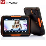 Car Motorcycle GPS Navigation 4.3 Touch screen IPX7 Waterproof with Bluetooth FM AVIN built in 8GB Free Map