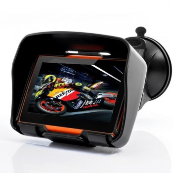 Newest Version 4.3 Inch 8GB 256 RAM Waterproof Moto Bluetooth GPS Navigator for Motorcycle Motorbike+Free Maps