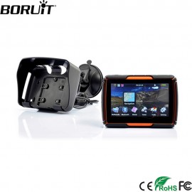 BORUiT 4.3 Inch  256M RAM 8GB Flash Moto GPS Navigator Waterproof Motorcycle GPS Navigation Free Maps