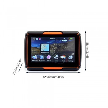 BORUiT 4.3 Inch  256M RAM 8GB Flash Moto GPS Navigator Waterproof Motorcycle GPS Navigation Free Maps