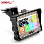 QUIDUX Waterproof Motorcycle GPS - 4.3 Inch Win CE 6.0 Car GPS Navigator - Built-in 8GB Flash DDR256 with Map-FM/Bluetooth