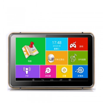 Car DVR GPS Navigation 7 Touch Screen Android 4.4.2 MTK8127 WIFI/FM/Bluetooth/HD 1080P Car DVR Recorder built in 8G Maps