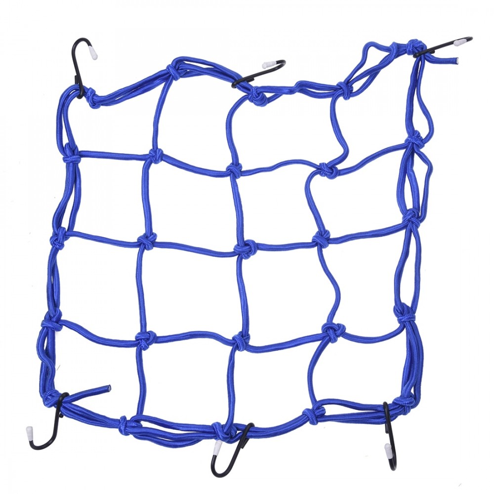 Motorcycle Luggage Net Mesh Safety Net Tension Power Transmission Grid Blue NEW