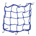 Motorcycle Luggage Net Mesh Safety Net Tension Power Transmission Grid Blue NEW