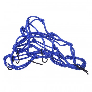 Motorcycle Luggage Net Mesh Safety Net Tension Power Transmission Grid Blue NEW