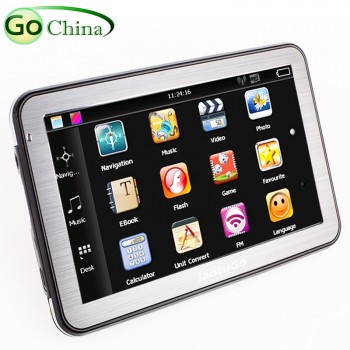 iaotuGo 5 inch Bluetooth AV in MTK car GPS navigator navigation ,800MHZ, 128M,4G,FM,Wince 6.0,Truck maps ,Europe,America maps