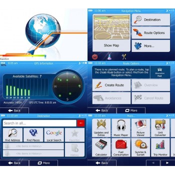 7 inch HD Car GPS Navigation US Canada Mexico or Europe or Australia and so on All New Maps 800M FM/8GB 256MB newest Map TRUCK