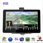 7 inch Car GPS Navigation 8GB with FM MP3 MP4 256MB DDR/800MHZ Detailed Maps Russian or other Free latest Maps Multi-languages