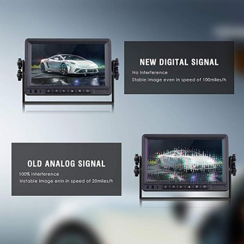 Digital Wireless Backup Camera kit LCD Rearview Monitor IP69 Waterproof Night Vision Backup Reverse Cam