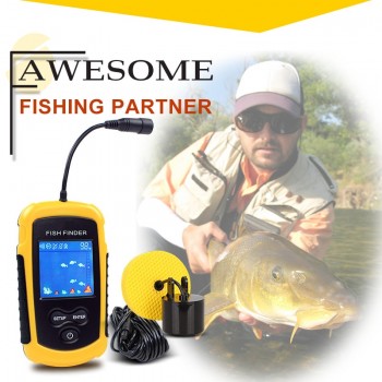 Marine GPS Fishing Lure Echo Sounder Fishing Finder Display 2018 Alarm 100M Portable Sonar LCD High Definition Fish Finders