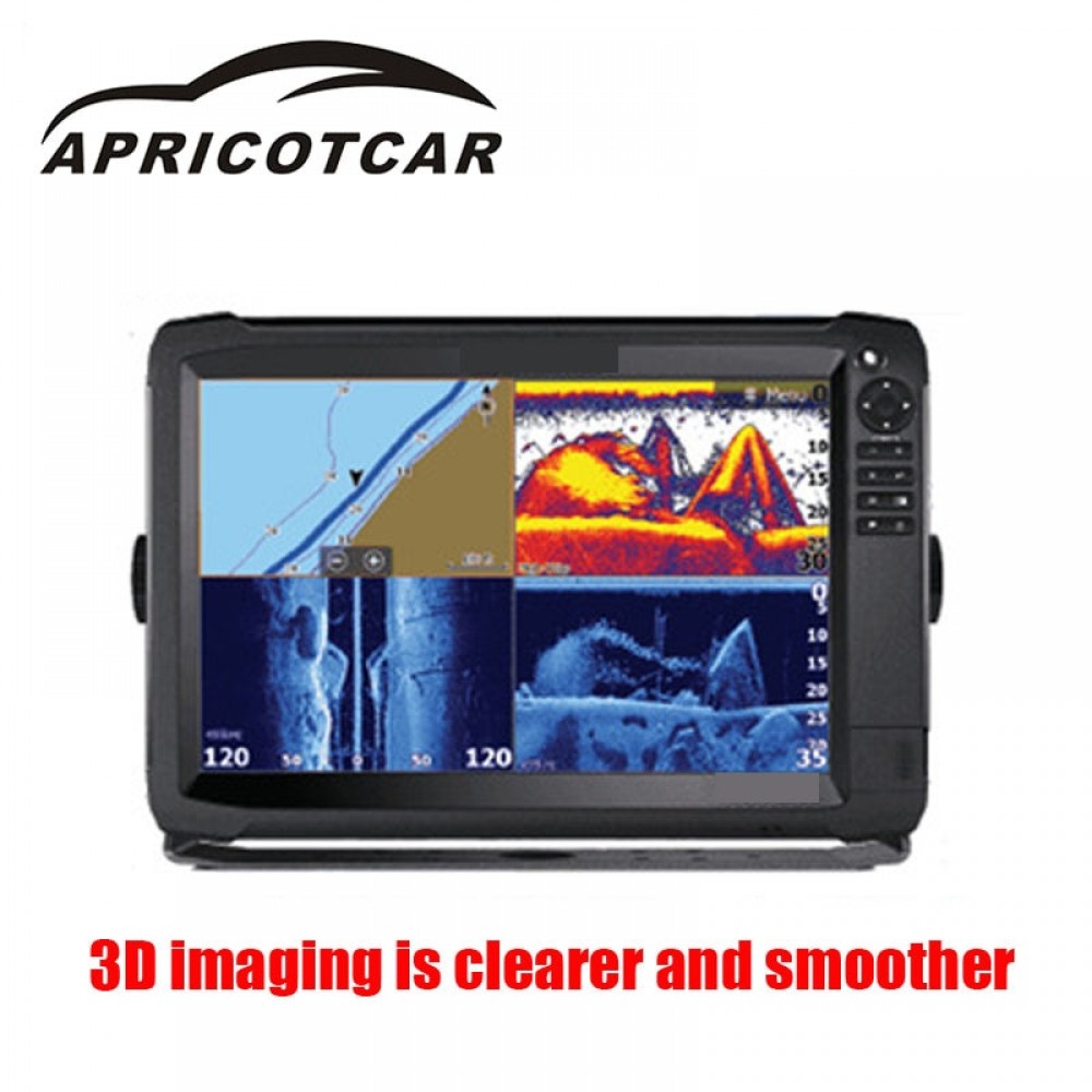 APPICOTCAR Marine GPS Touch Screen Fish Finder 3D Radar Imaging Salvage Rescue Sonar Navigation Chart Drawing Salvage Shipwreck