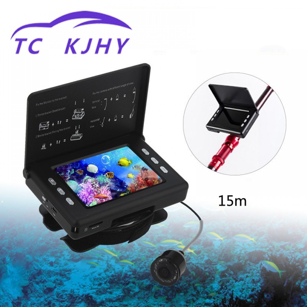 3.5 Inch Fish Detector High Definition Marine Gps 15M Fish Finder Visual Angling Device Underwater Camera Fish Searching
