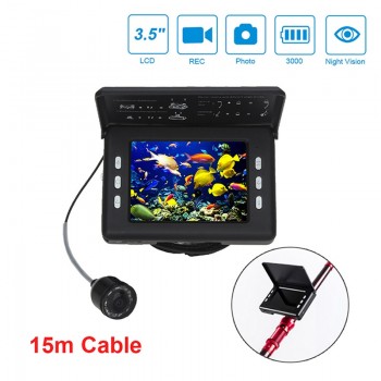 3.5 Inch Fish Detector High Definition Marine Gps 15M Fish Finder Visual Angling Device Underwater Camera Fish Searching