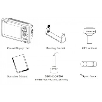 Matsutec HP-628F MARINE COLOR Plotter Sounder  Fishfinder DUAL frequency 6 inch GPS/SBAS Navigator w/ High Sensitivity Antenna