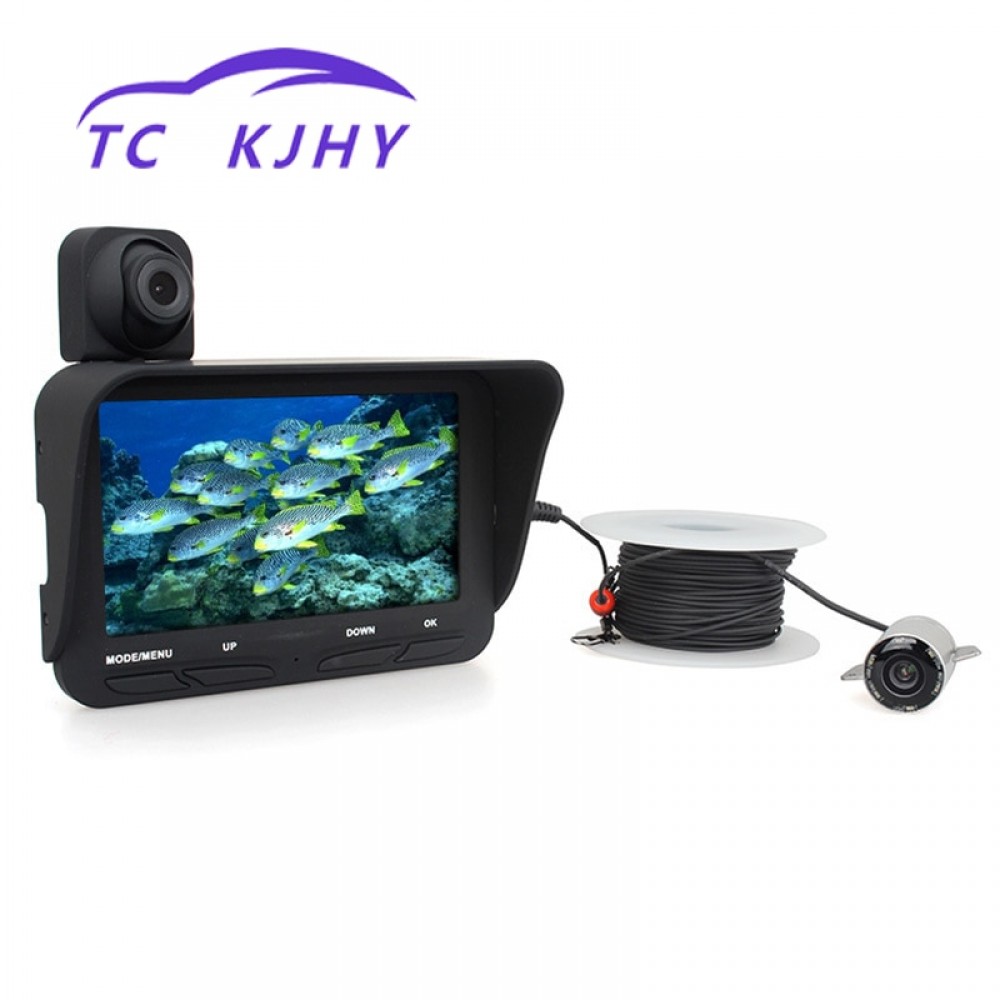 4.3 Inch 20 Meters Dual Lens Fish Detector High-definition Night Vision Marine Gps Underwater Video Camera Fishing Device