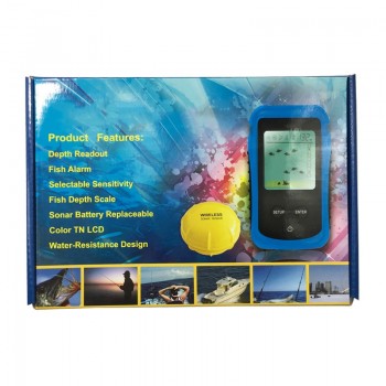 2018 Auto Plastic Fish Detector Marine GPS Wireless Big Fish Ultrasonic and Fishing Detecting deepwater Testing
