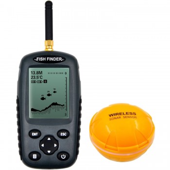 Visual HD Fishing Detector Marine GPS Wireless Plastic Fish Detector  LCD Boat Finder Transducer Depth Alarm Wireless Underwater