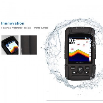 2018 Marine GPS High Definition Real Floating and Waterproof 2-in-1 Wireless Sonar Wired Transducer Fish Finder Monitor