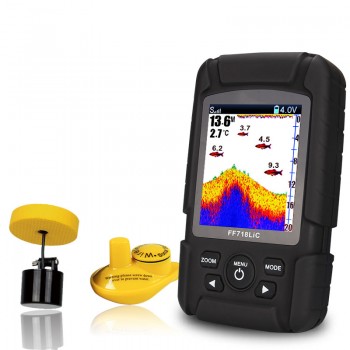 2018 Marine GPS High Definition Real Floating and Waterproof 2-in-1 Wireless Sonar Wired Transducer Fish Finder Monitor