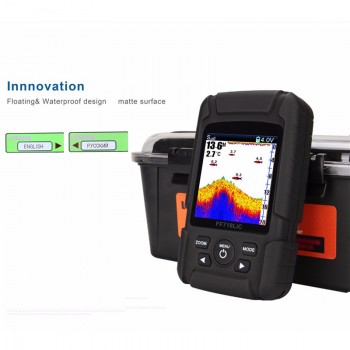 2018 Marine GPS High Definition Real Floating and Waterproof 2-in-1 Wireless Sonar Wired Transducer Fish Finder Monitor