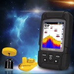 2-in-1 Wireless Sonar Wired Transducer Marine GPS High Definition Real Floating and Waterproof Fish Finder Monitor